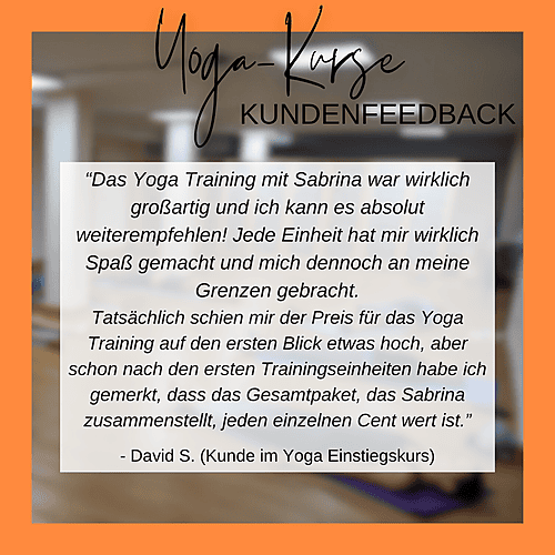 Feedback Yoga Einstiegskurs_David S. (Kunde)